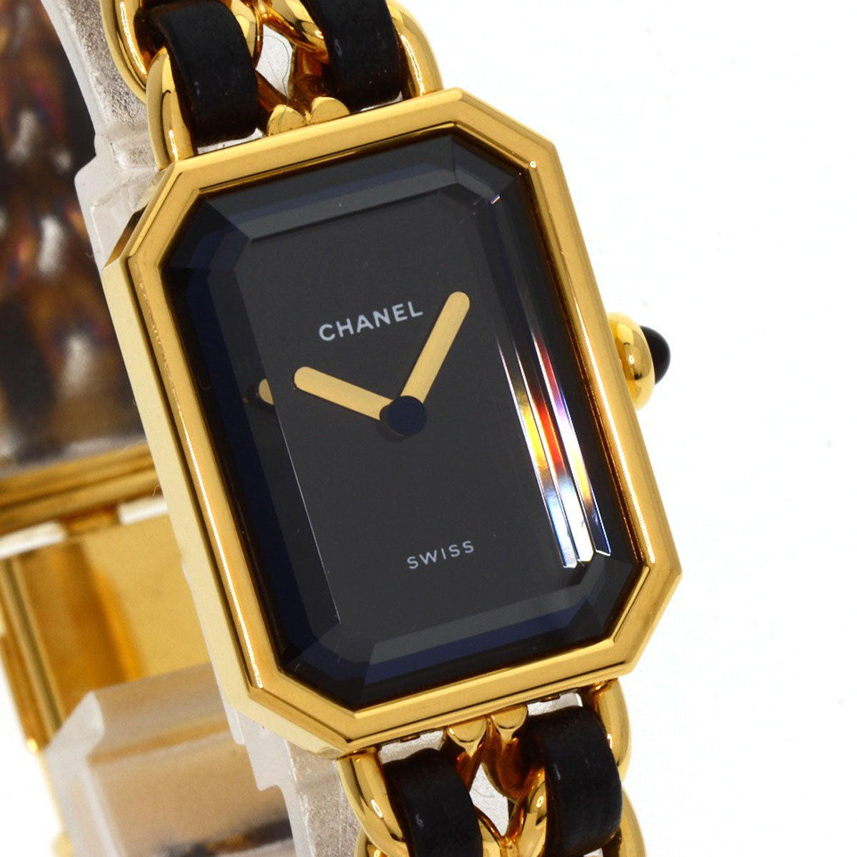 CHANEL Premiere Watches H0001 Gold Plated/GPxLeather Ladies