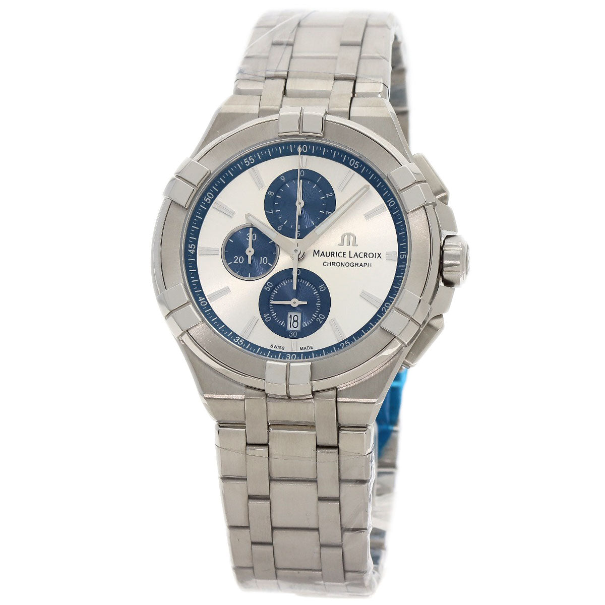 MAURICE LACROIX Icon Chronograph Watches AI1018 Stainless Steel/Stainless Steel mens