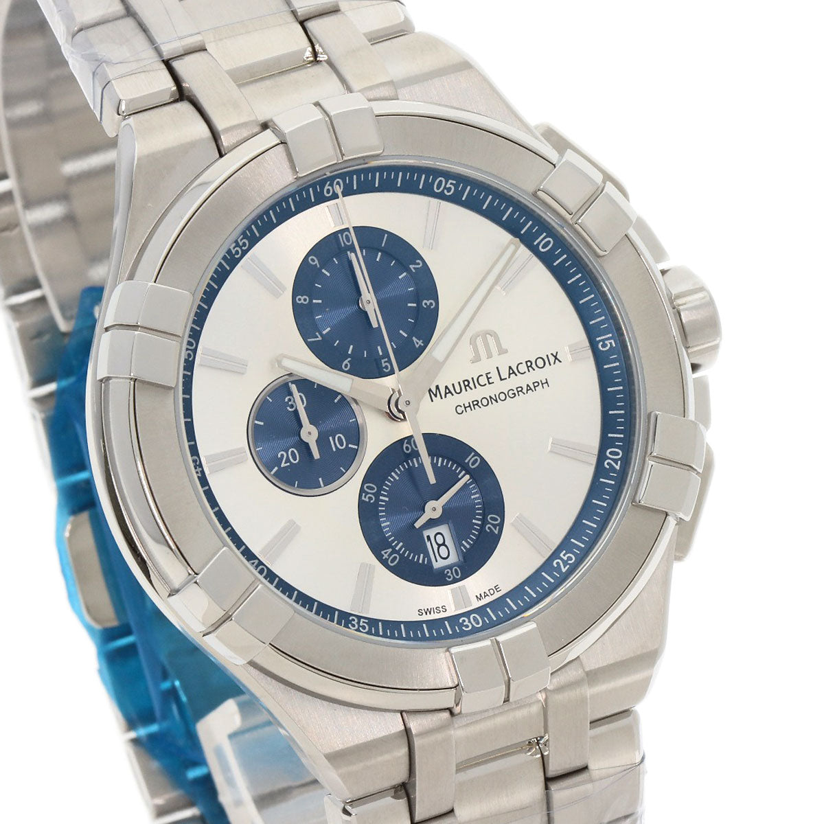 MAURICE LACROIX Icon Chronograph Watches AI1018 Stainless Steel/Stainless Steel mens