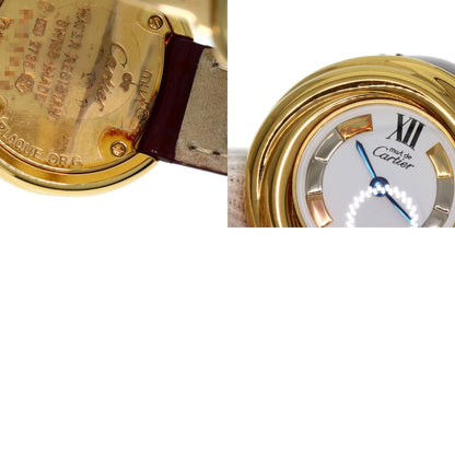 CARTIER Must Trinity ー Watches W1010644 Gold Plated/Leather Ladies