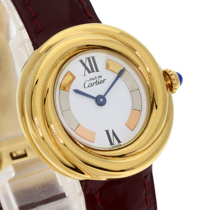 CARTIER Must Trinity ー Watches W1010644 Gold Plated/Leather Ladies