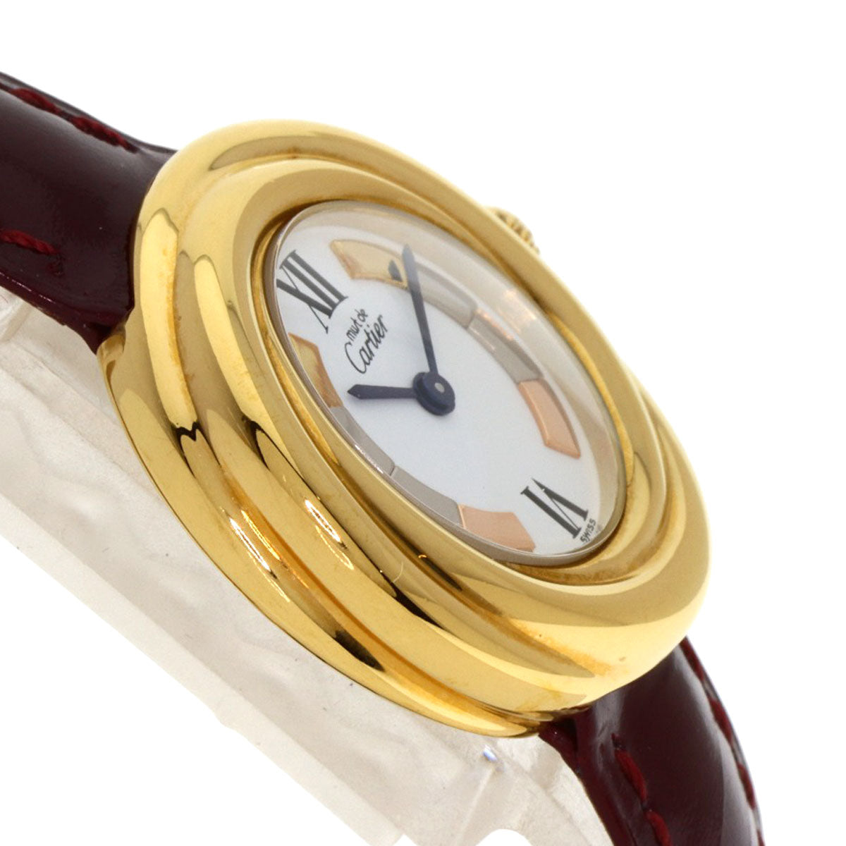 CARTIER Must Trinity ー Watches W1010644 Gold Plated/Leather Ladies