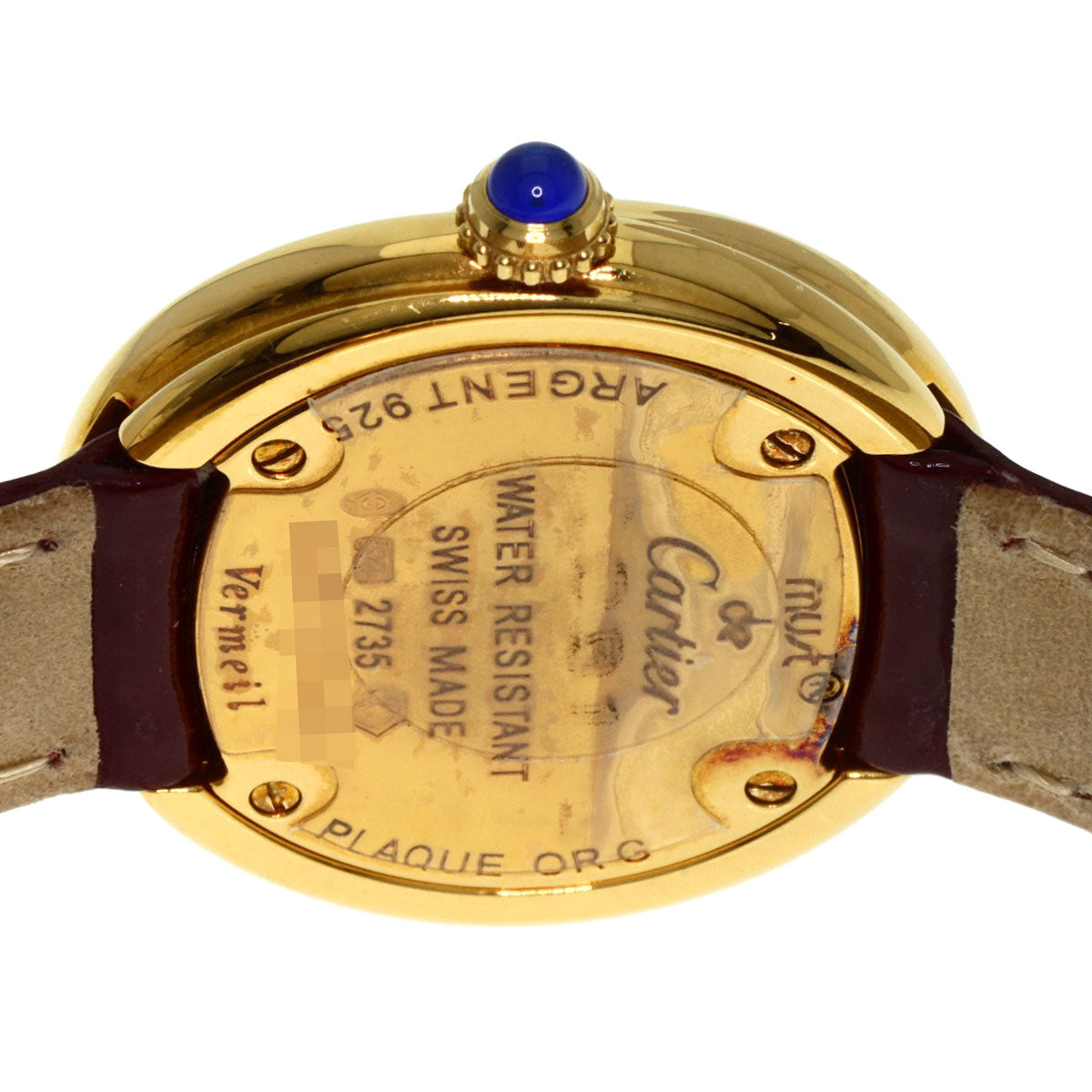 CARTIER Must Trinity ー Watches W1010644 Gold Plated/Leather Ladies