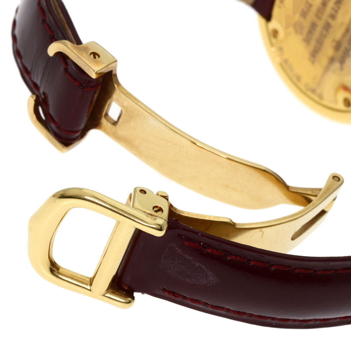 CARTIER Must Trinity ー Watches W1010644 Gold Plated/Leather Ladies