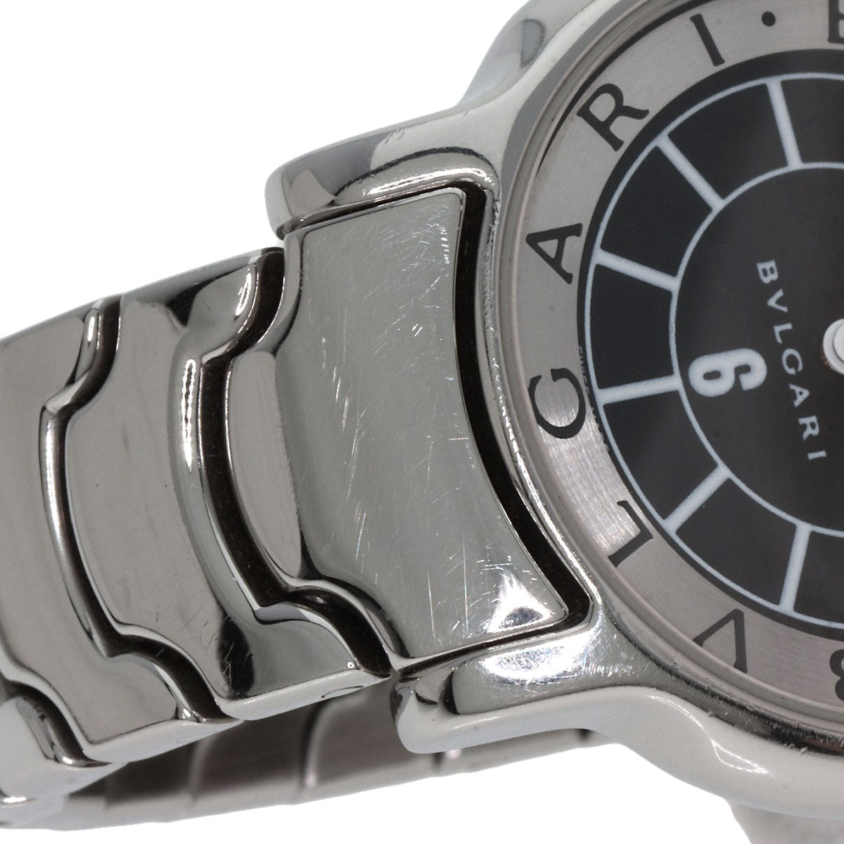 BVLGARI Solotempo Black Watches ST29S Stainless Steel/Stainless Steel Ladies