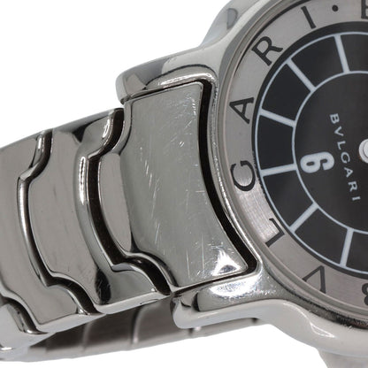 BVLGARI Solotempo Black Watches ST29S Stainless Steel/Stainless Steel Ladies