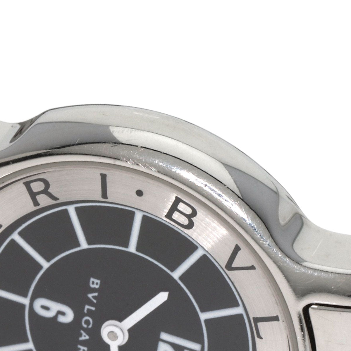 BVLGARI Solotempo Black Watches ST29S Stainless Steel/Stainless Steel Ladies