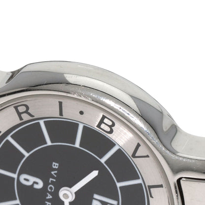 BVLGARI Solotempo Black Watches ST29S Stainless Steel/Stainless Steel Ladies