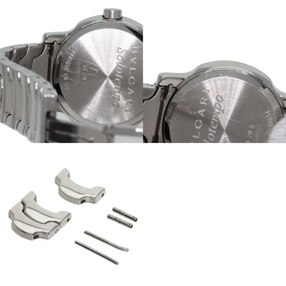 BVLGARI Solotempo Black Watches ST29S Stainless Steel/Stainless Steel Ladies