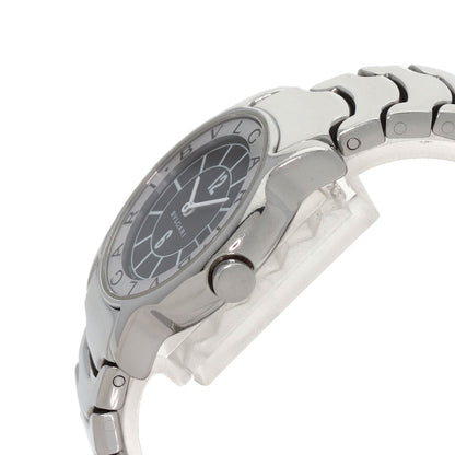 BVLGARI Solotempo Black Watches ST29S Stainless Steel/Stainless Steel Ladies