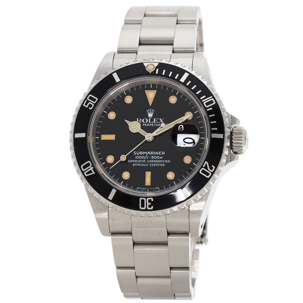 ROLEX Submariner Date Tritium Manufacturer Complete Watches 16610 Stainless Steel/Stainless Steel mens