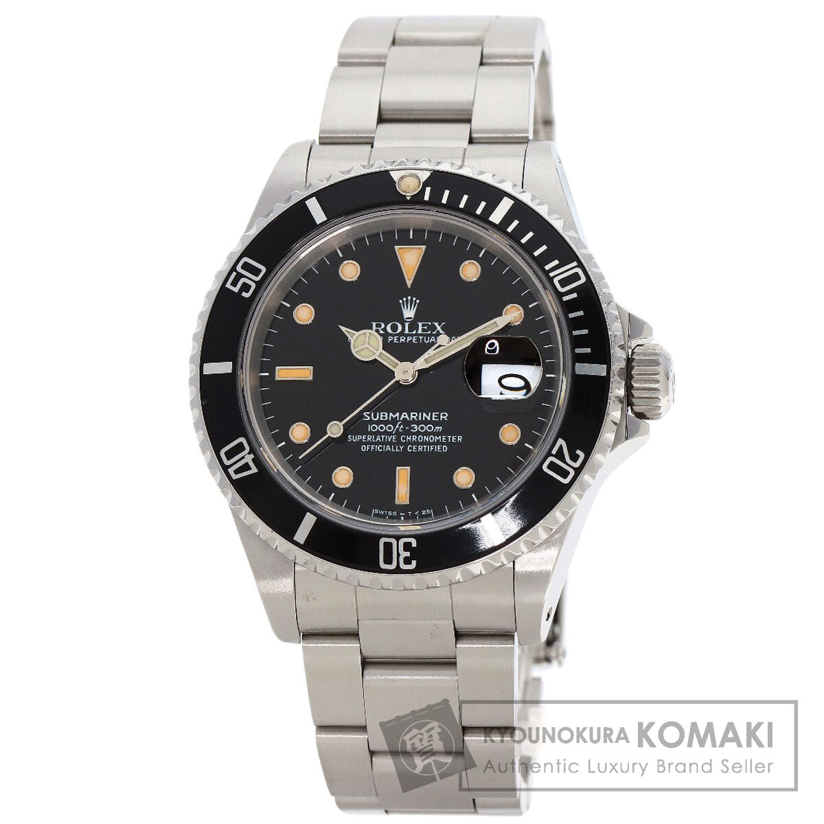 ROLEX Submariner Date Tritium Manufacturer Complete Watches 16610 Stainless Steel/Stainless Steel mens