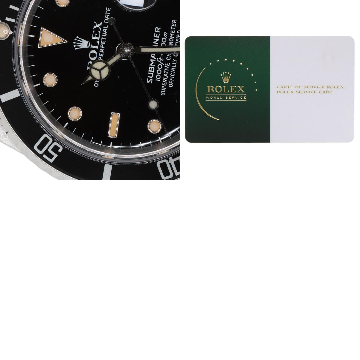 ROLEX Submariner Date Tritium Manufacturer Complete Watches 16610 Stainless Steel/Stainless Steel mens