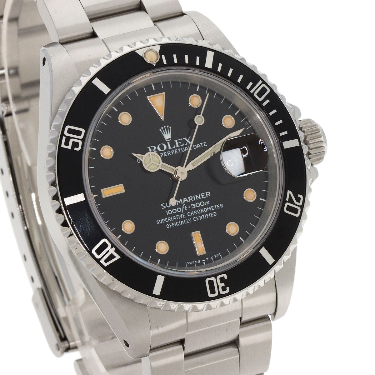 ROLEX Submariner Date Tritium Manufacturer Complete Watches 16610 Stainless Steel/Stainless Steel mens