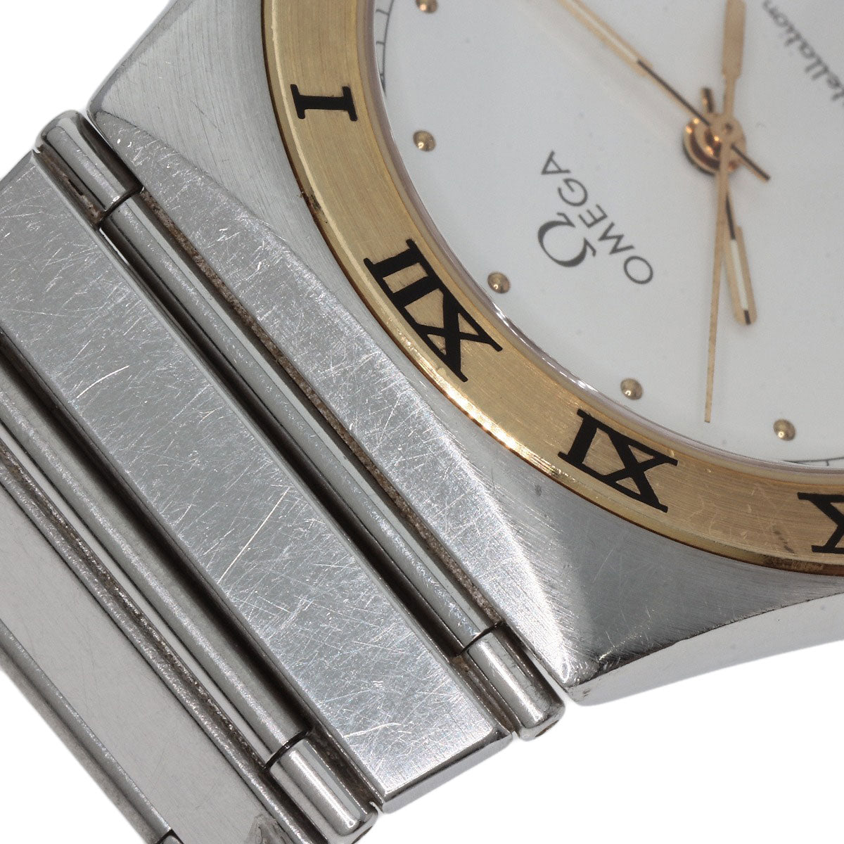 オメガ コンステレーション フラットベゼル 腕時計 ステンレススチール/SS/K18YG メンズ 【中古】【OMEGA】