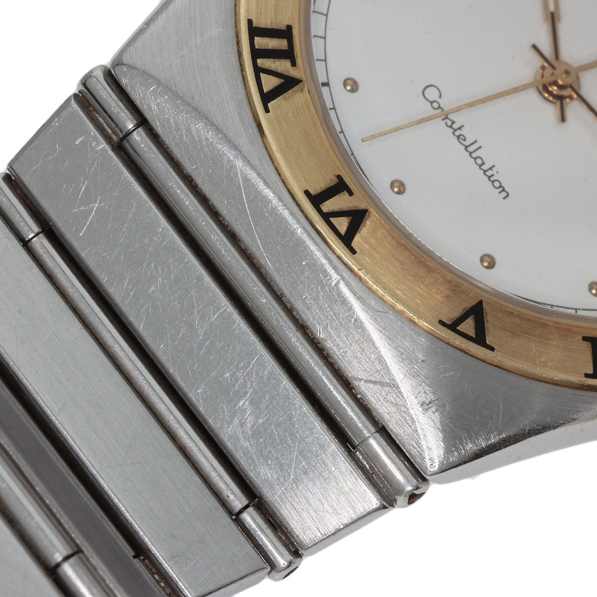 オメガ コンステレーション フラットベゼル 腕時計 ステンレススチール/SS/K18YG メンズ 【中古】【OMEGA】