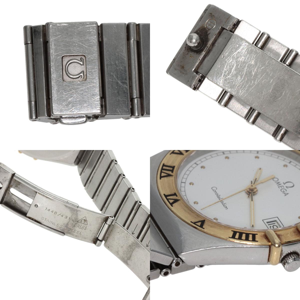 OMEGA Constellation flat bezel Watches Stainless Steel/Stainless Steel mens