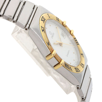 OMEGA Constellation flat bezel Watches Stainless Steel/Stainless Steel mens