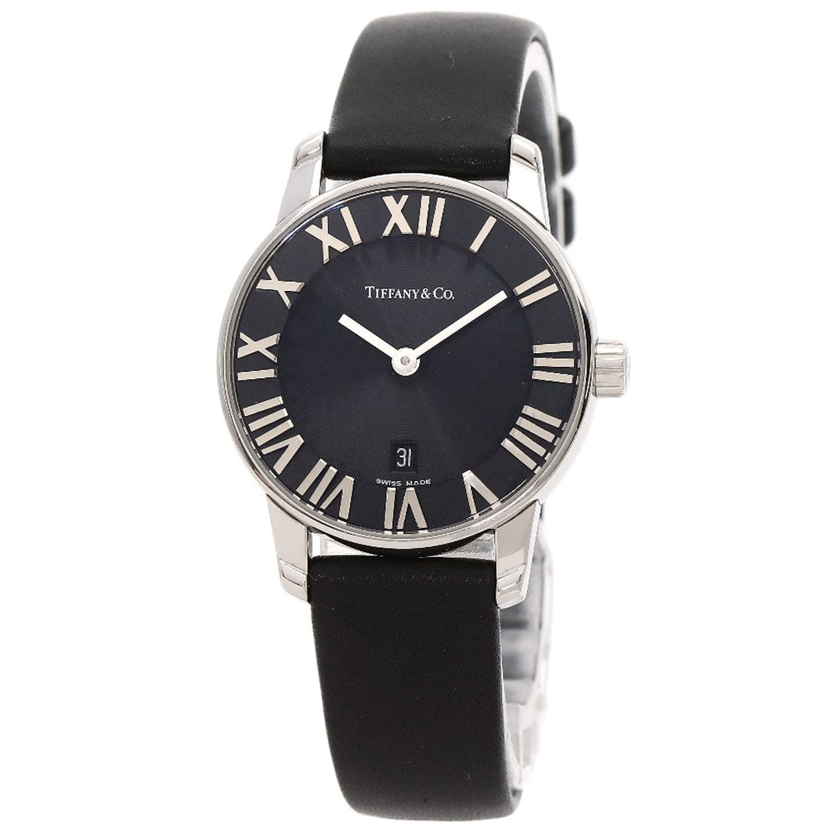 TIFFANY&Co. Atlas Dome Watches Z1830.11.10A10A52A Stainless Steel/Leather Ladies