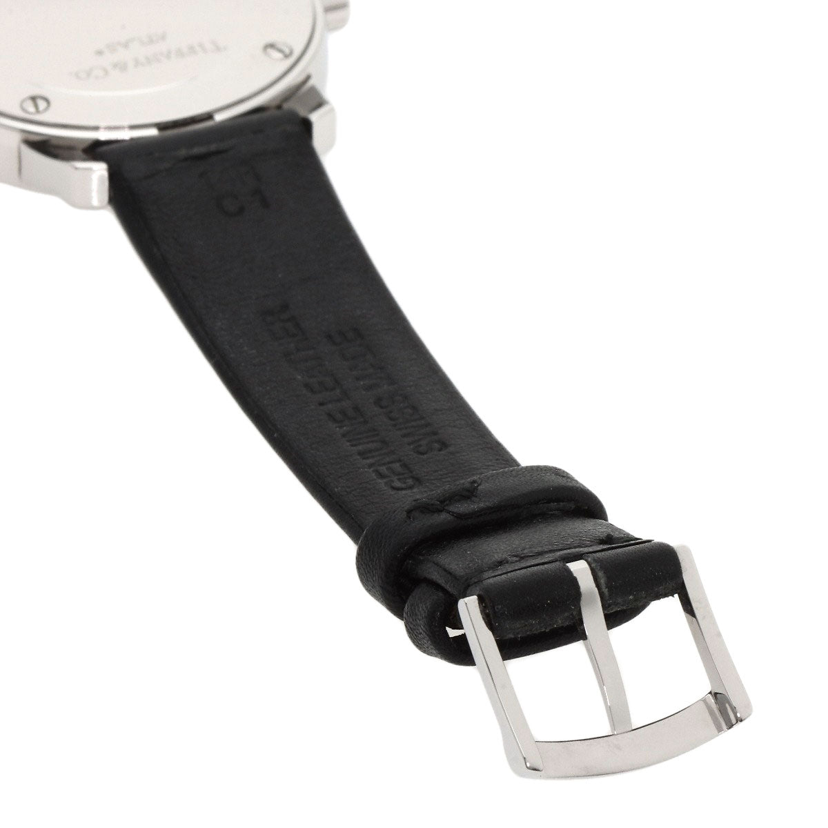 TIFFANY&Co. Atlas Dome Watches Z1830.11.10A10A52A Stainless Steel/Leather Ladies