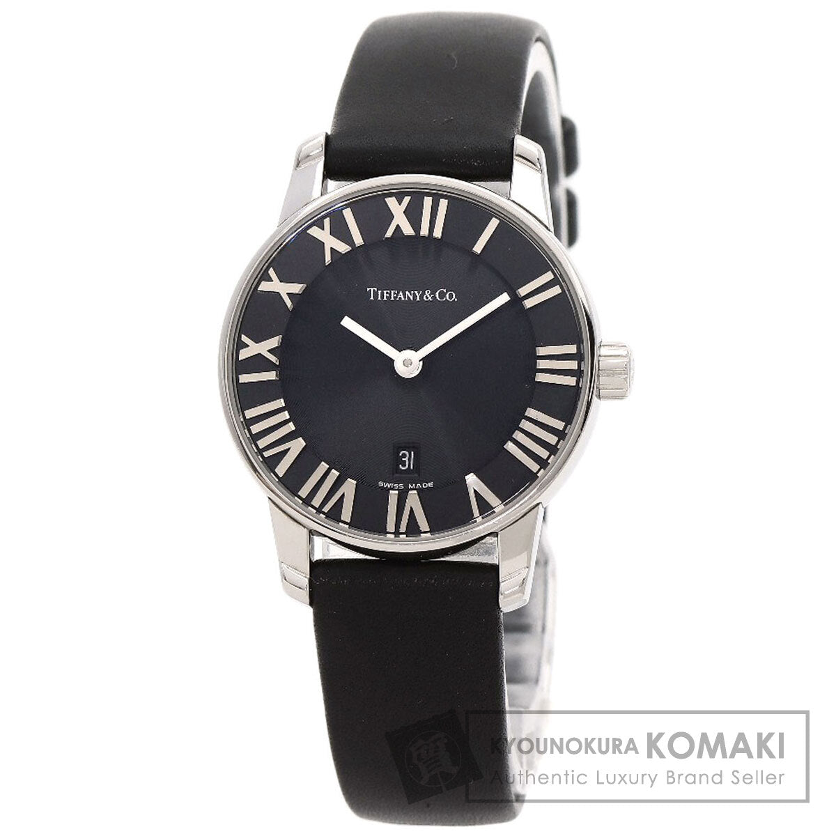 TIFFANY&Co. Atlas Dome Watches Z1830.11.10A10A52A Stainless Steel/Leather Ladies