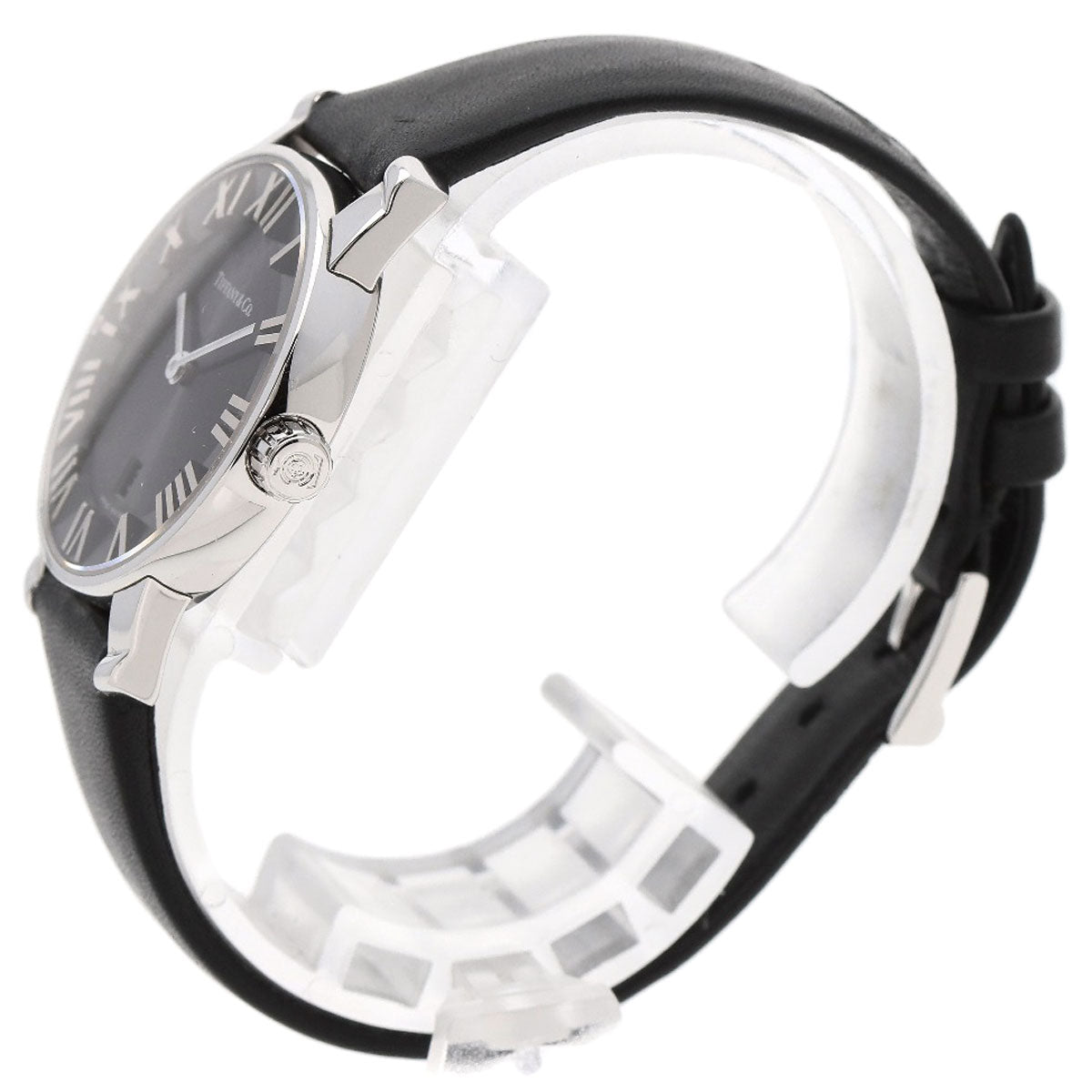 TIFFANY&Co. Atlas Dome Watches Z1830.11.10A10A52A Stainless Steel/Leather Ladies