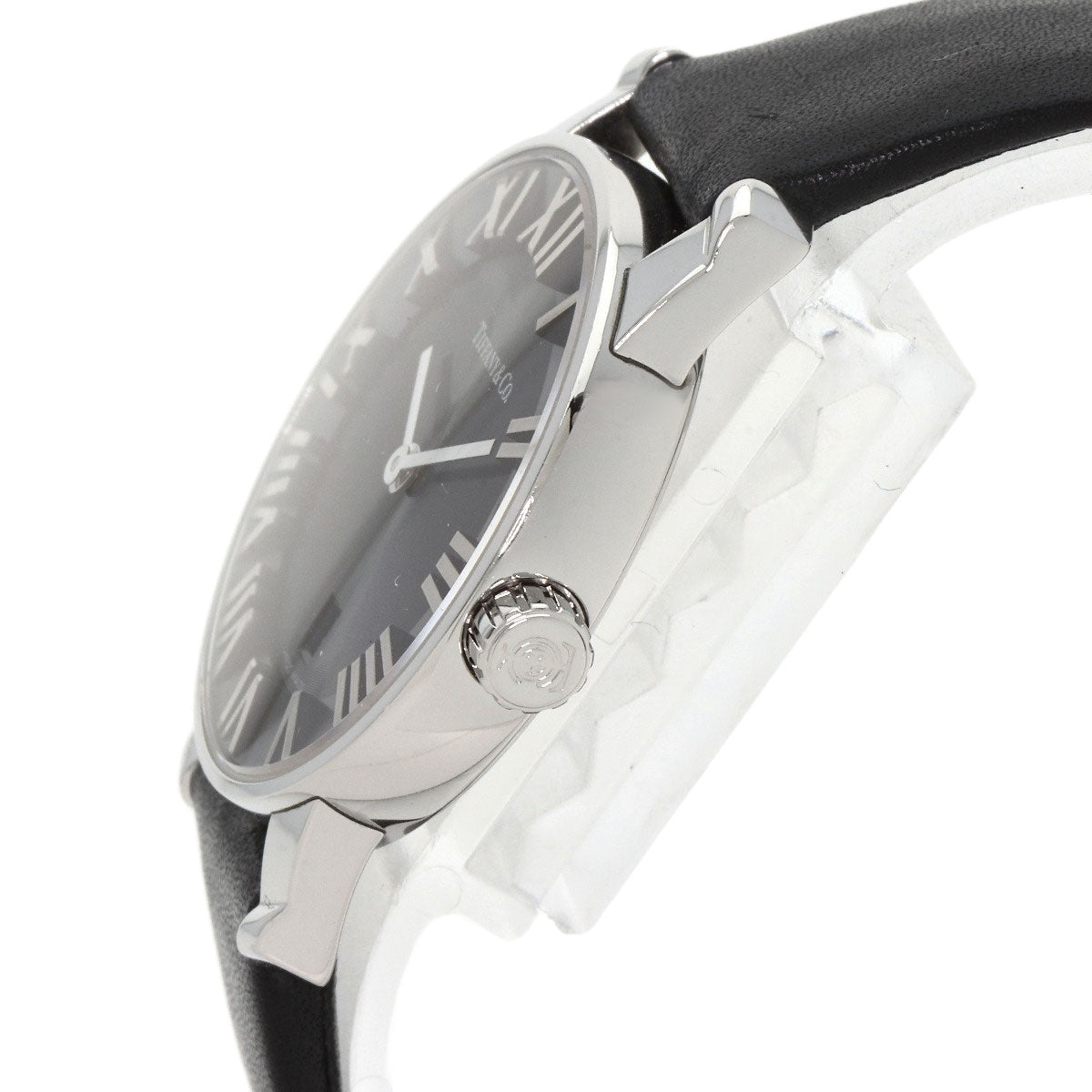 TIFFANY&Co. Atlas Dome Watches Z1830.11.10A10A52A Stainless Steel/Leather Ladies