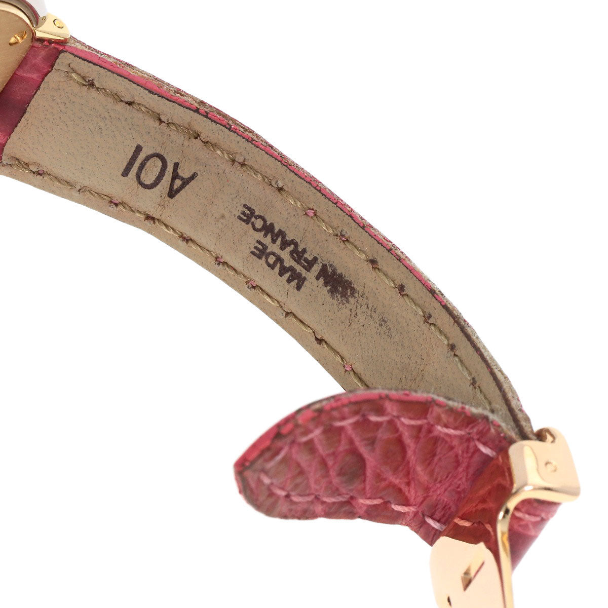 CARTIER Trinity Diamond Watches WG200351 K18 Pink Gold/Leather Ladies