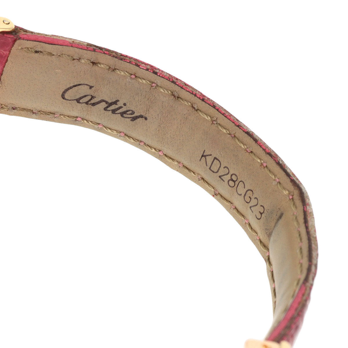 CARTIER Trinity Diamond Watches WG200351 K18 Pink Gold/Leather Ladies