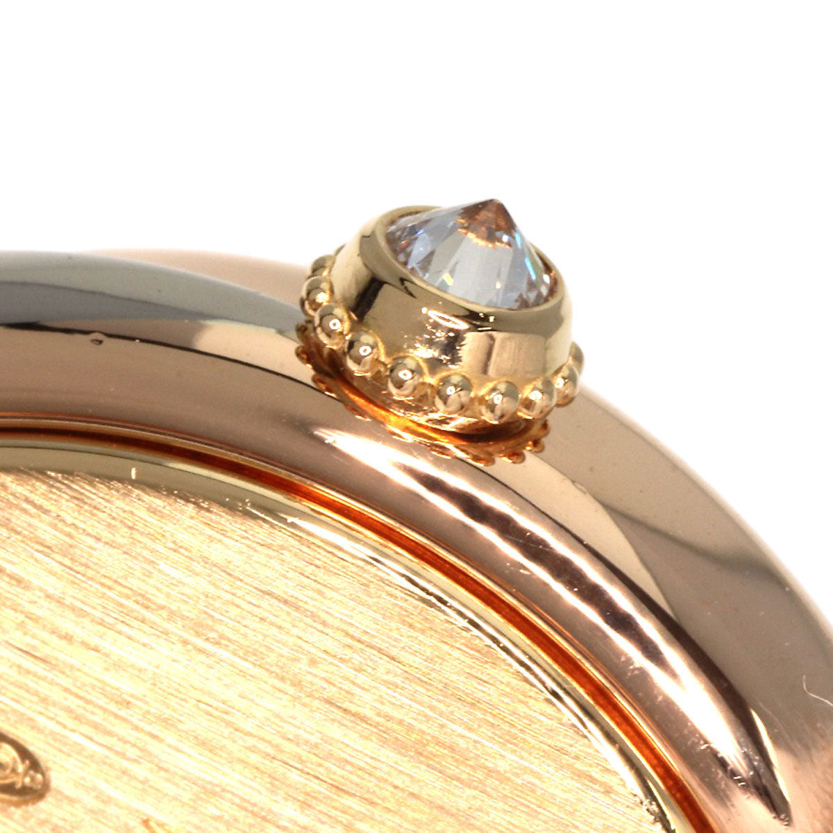 CARTIER Trinity Diamond Watches WG200351 K18 Pink Gold/Leather Ladies