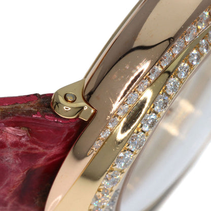 CARTIER Trinity Diamond Watches WG200351 K18 Pink Gold/Leather Ladies