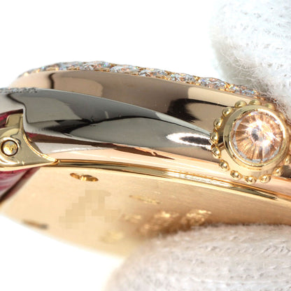 CARTIER Trinity Diamond Watches WG200351 K18 Pink Gold/Leather Ladies