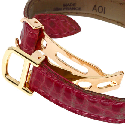 CARTIER Trinity Diamond Watches WG200351 K18 Pink Gold/Leather Ladies