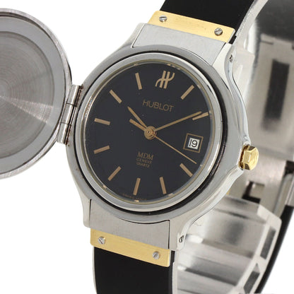HUBLOT MDM Classic Hunter Case Watches Stainless Steel/Rubber Ladies