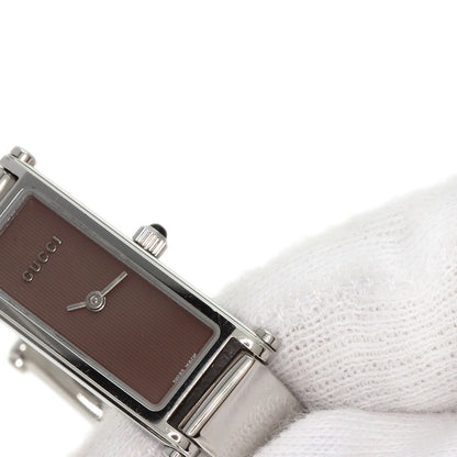 GUCCI Square face Watches 1500L Stainless Steel/Stainless Steel Ladies