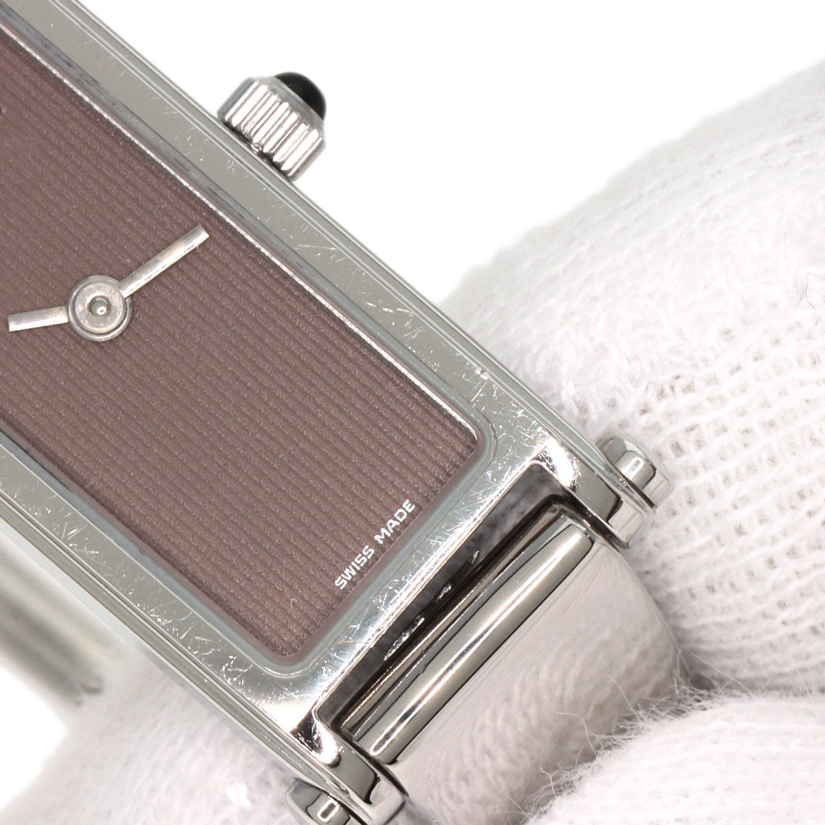 GUCCI Square face Watches 1500L Stainless Steel/Stainless Steel Ladies