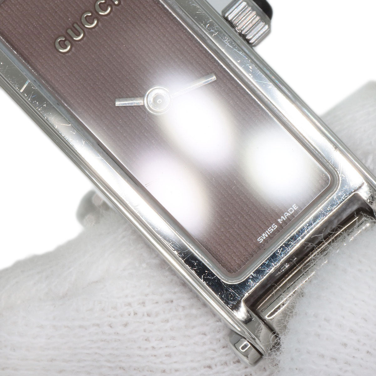 GUCCI Square face Watches 1500L Stainless Steel/Stainless Steel Ladies