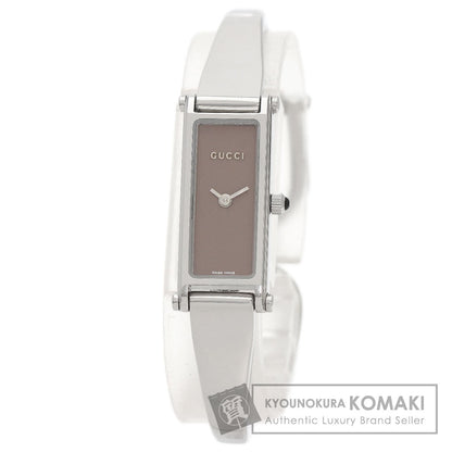 GUCCI Square face Watches 1500L Stainless Steel/Stainless Steel Ladies