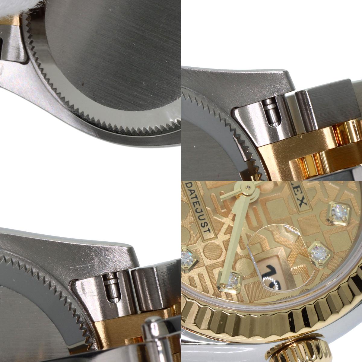 ROLEX DATEJUST 10P Diamond Watches 179173G Stainless Steel/SSxK18YG Ladies