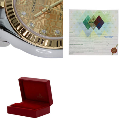 ROLEX DATEJUST 10P Diamond Watches 179173G Stainless Steel/SSxK18YG Ladies