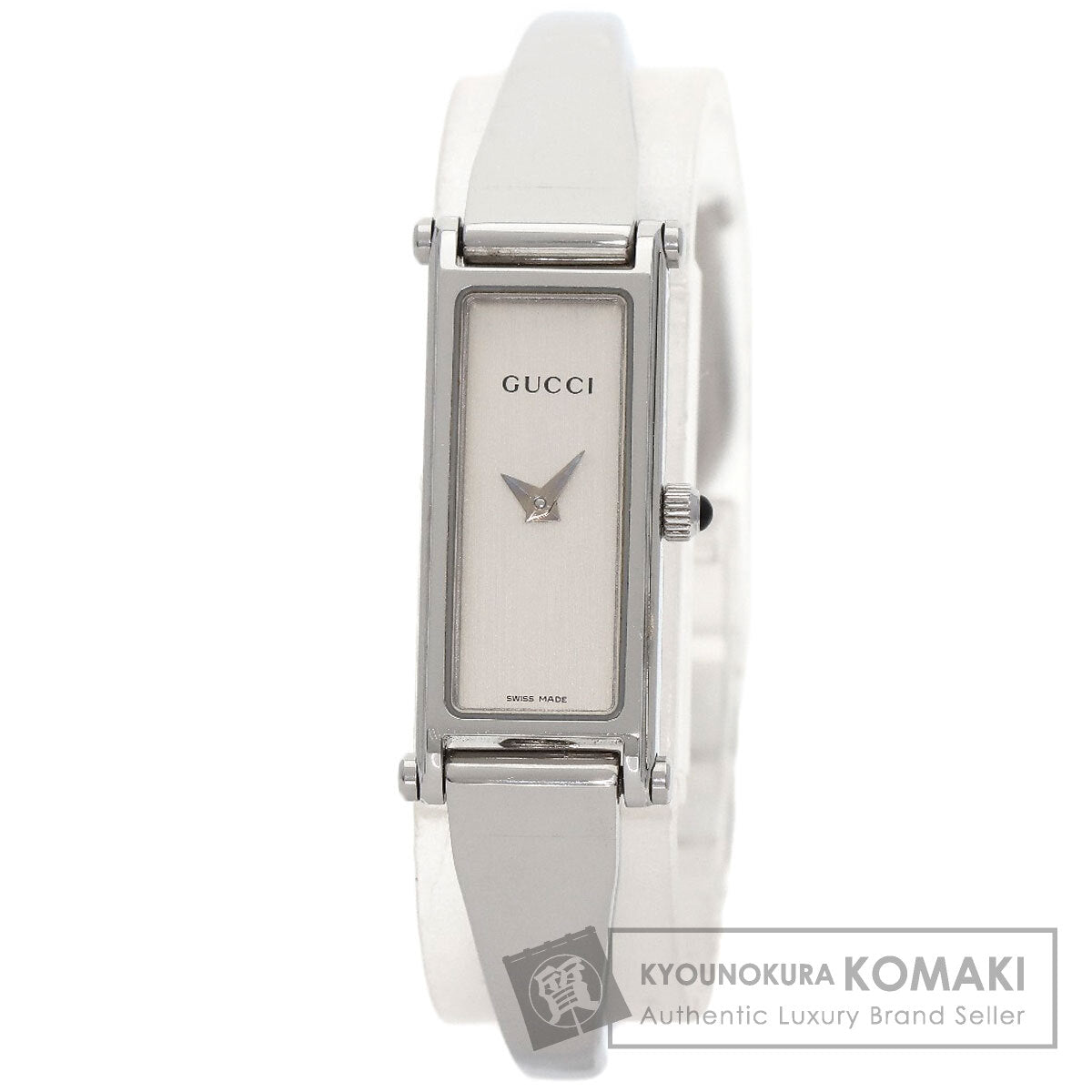 GUCCI Square face Watches 1500L Stainless Steel/Stainless Steel Ladies