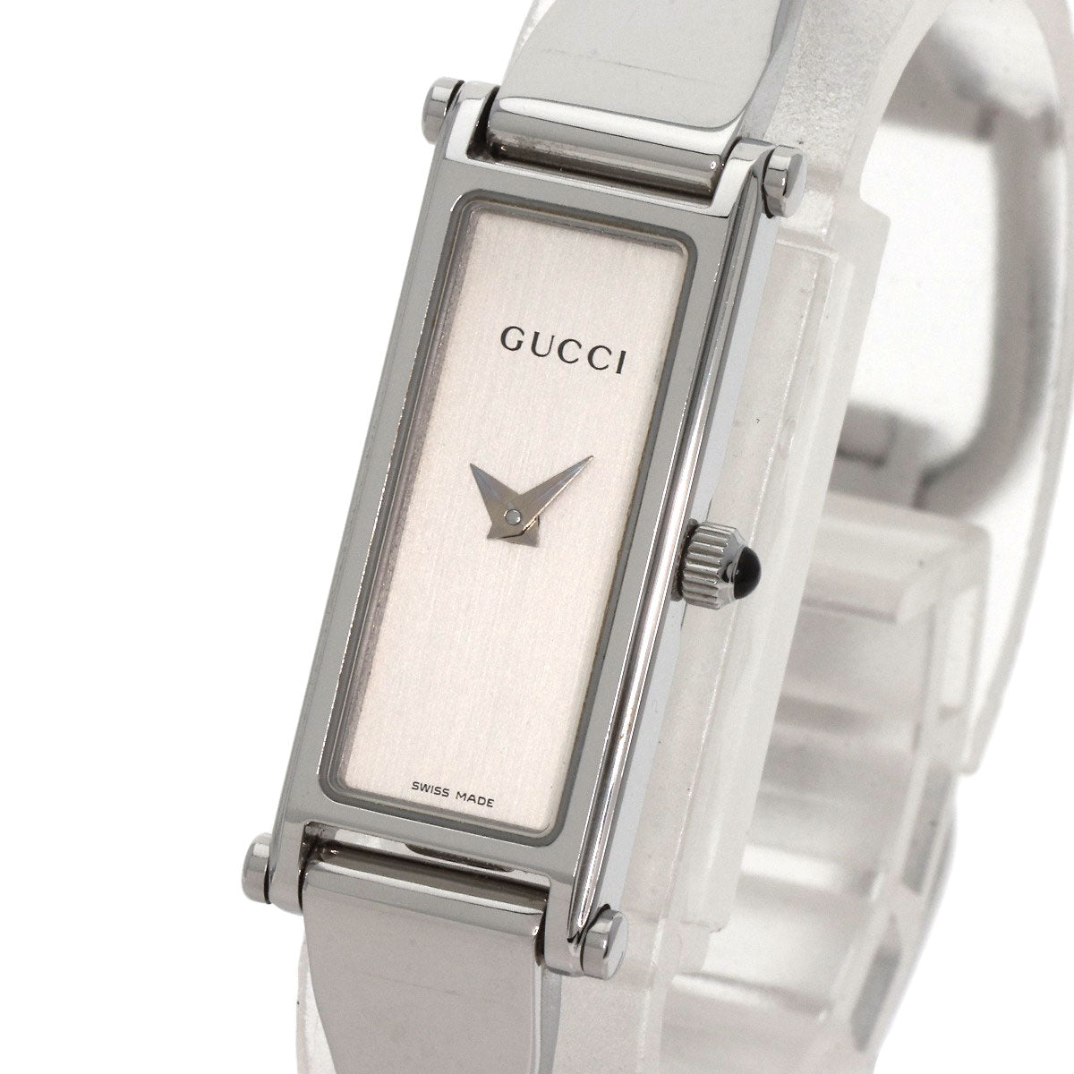 GUCCI Square face Watches 1500L Stainless Steel/Stainless Steel Ladies