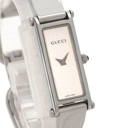 GUCCI Square face Watches 1500L Stainless Steel/Stainless Steel Ladies