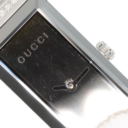 GUCCI Square Face Bezel Diamond Watches 127.5 Stainless Steel/Stainless Steel Ladies