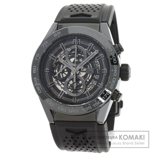 タグホイヤー CAR2A90 カレラ キャリバーホイヤー01 腕時計 セラミック/ラバー メンズ 【中古】【TAG HEUER】
