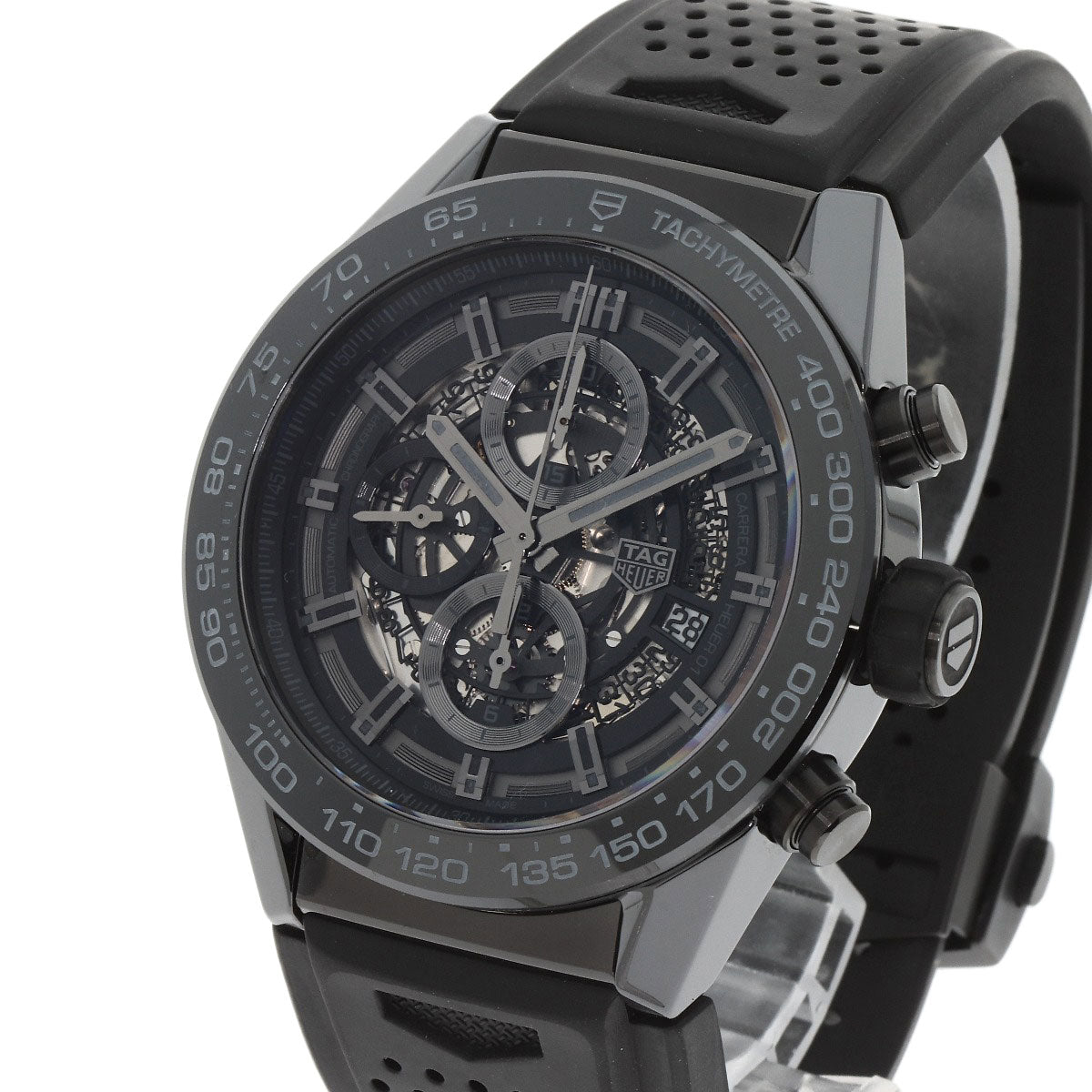TAG HEUER Carrera Caliber Heuer 01 Watches CAR2A90 Ceramic/Rubber mens