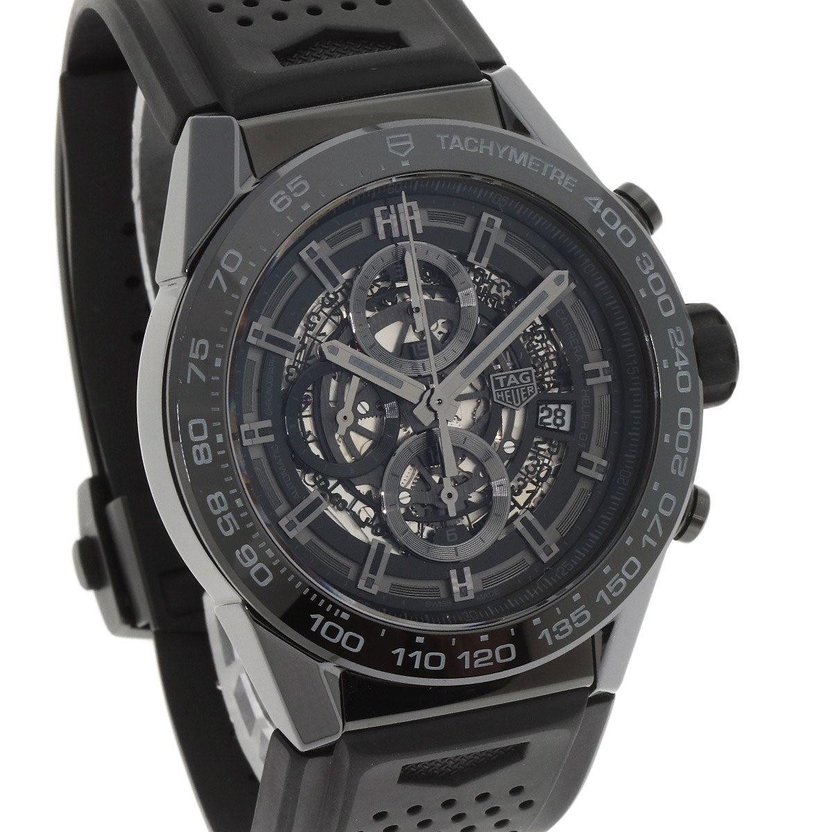 TAG HEUER Carrera Caliber Heuer 01 Watches CAR2A90 Ceramic/Rubber mens