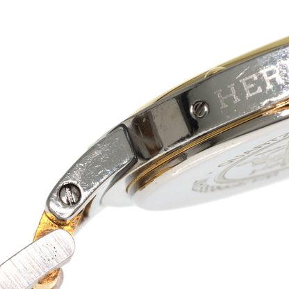 HERMES Clipper Old Belt Watches Stainless Steel/SSxGP mens