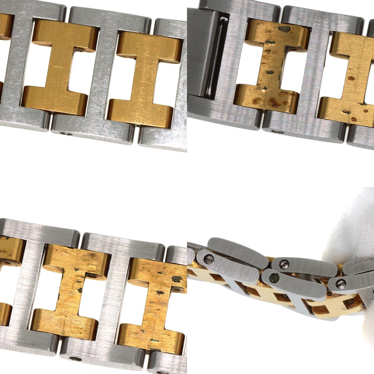 HERMES Clipper Old Belt Watches Stainless Steel/SSxGP mens