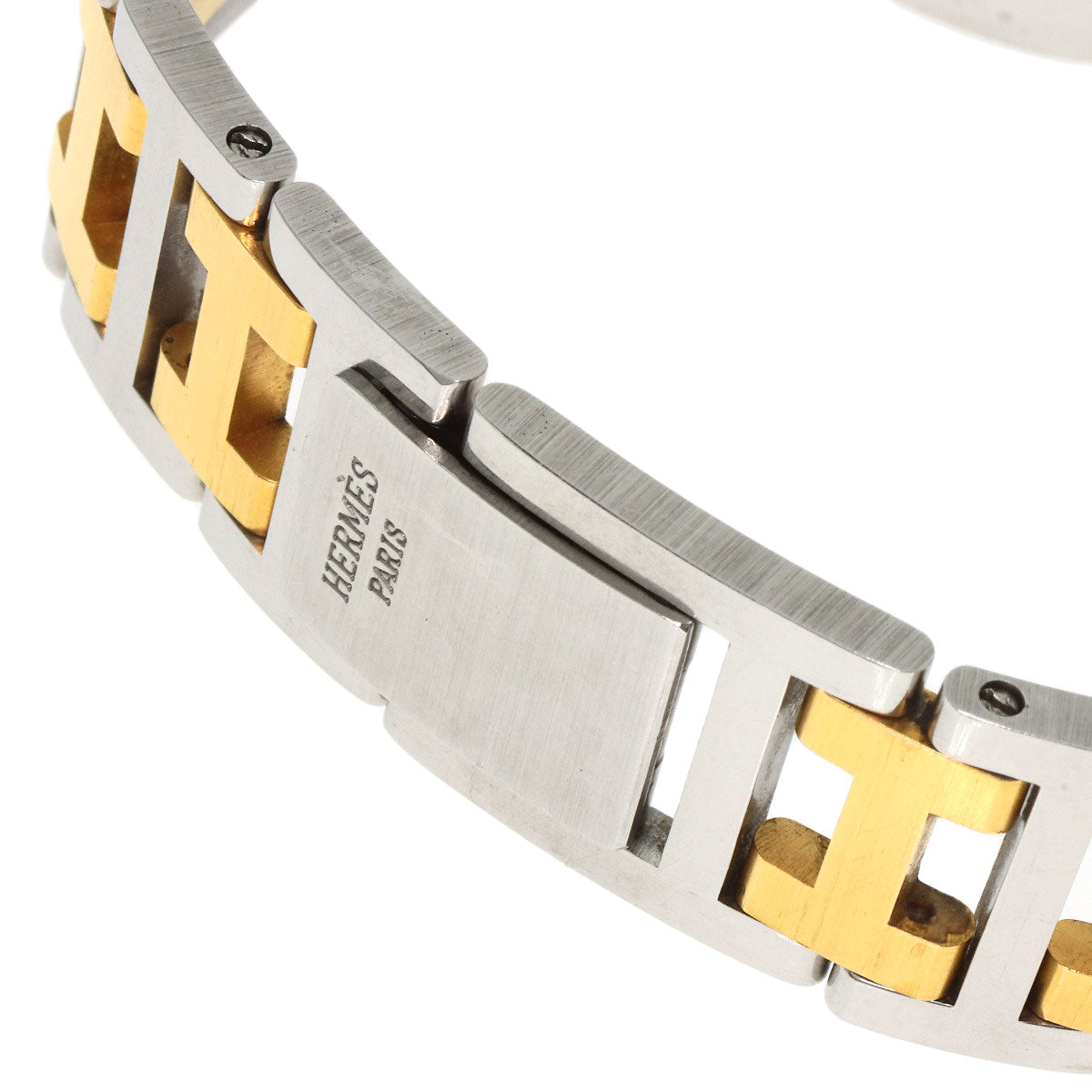 HERMES Clipper Old Belt Watches Stainless Steel/SSxGP mens